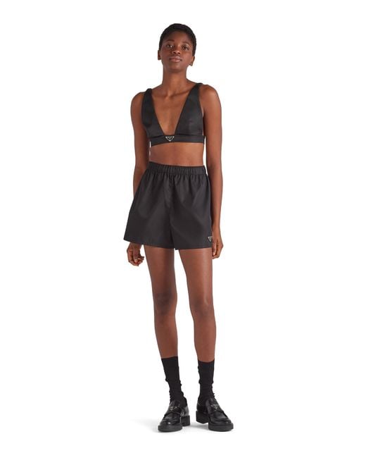 Prada Black Re-nylon Shorts