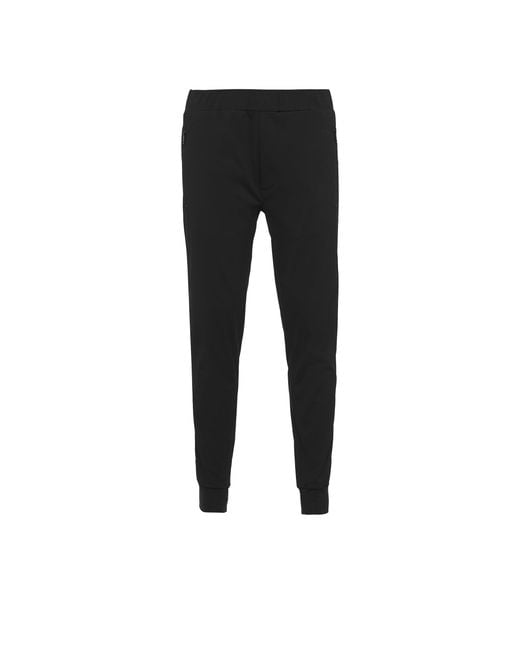 Prada Black Technical Cotton And Re-Nylon Pants for men