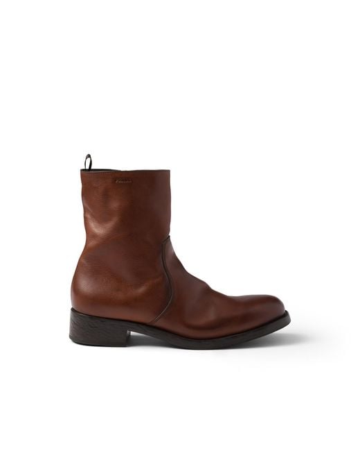 Stivaletti di Prada in Brown da Uomo