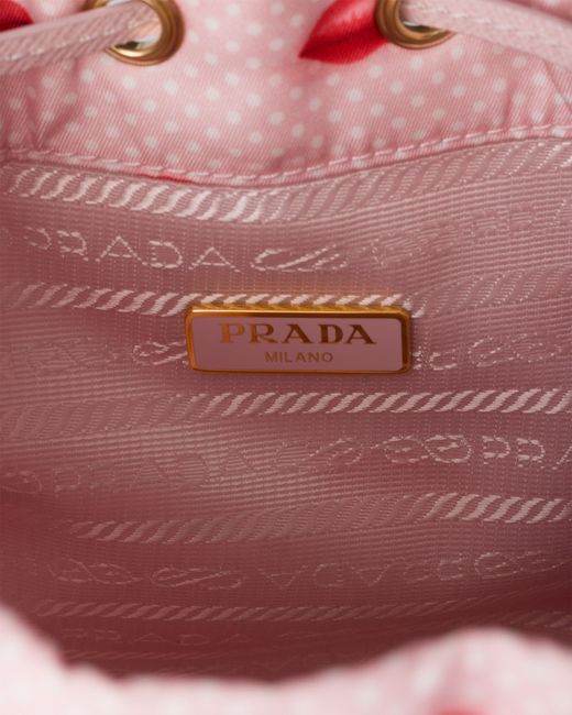 Prada Pink Printed Re-Nylon Pouch