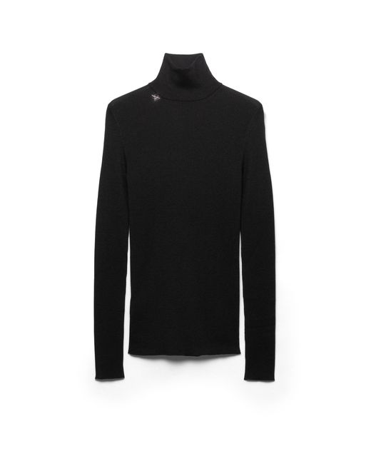Prada Black Wool Turtleneck