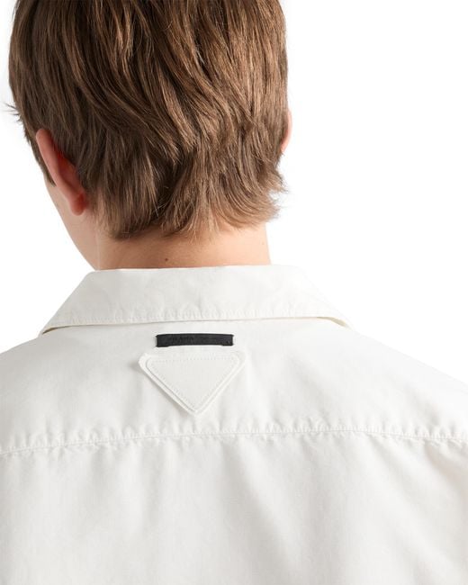 Prada White Cotton Shirt for men