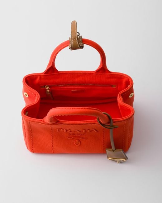 Borsa Jardinière Mini di Prada in Red
