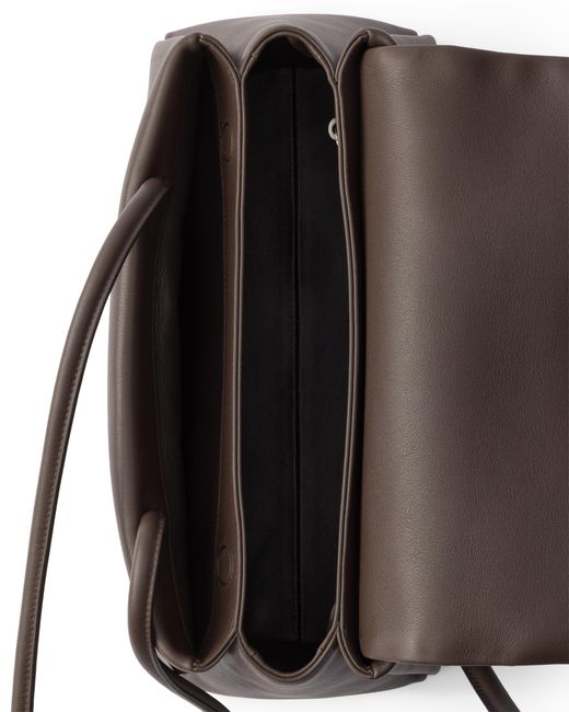 Prada White Passage Medium Leather Bag With Re-Nylon Flap