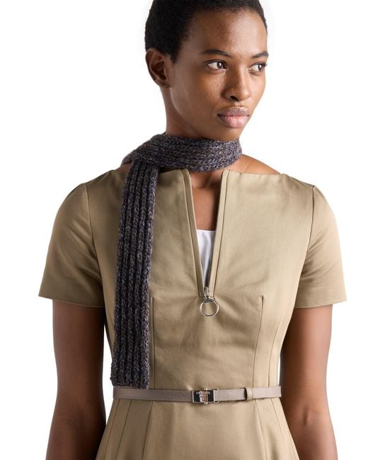 Prada Natural Chino Zipper Dress