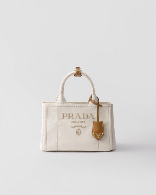 Borsa A Mano Small di Prada in Natural