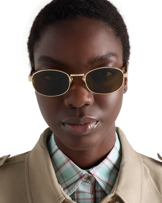 Prada Multicolor Sunglasses With The Iconic Metal Plaque