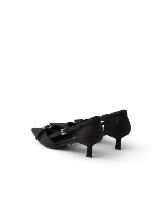 Prada Black Canvas Pumps