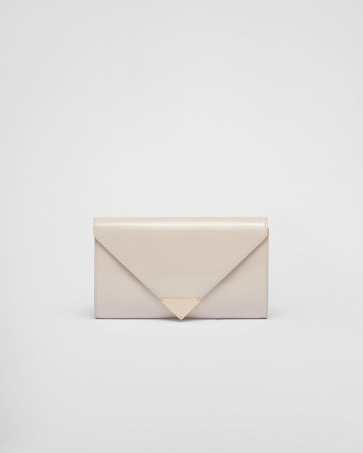 Prada White Mini Bag Aus Lackleder