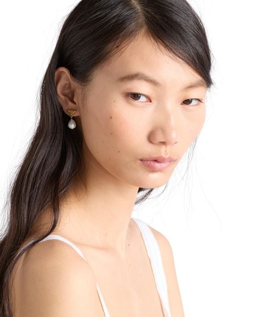 Orecchini di Prada in White