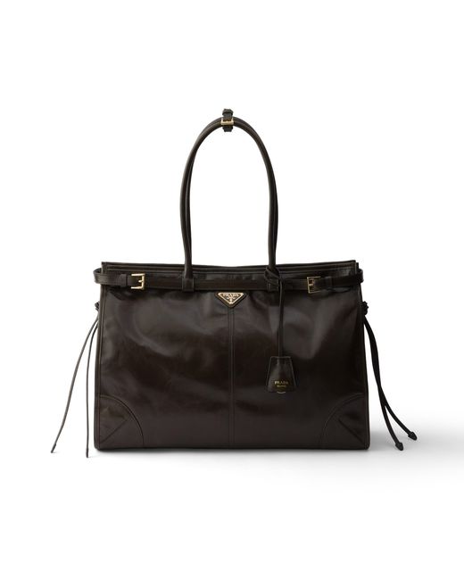 Prada Black Bonnie Extra-Large Leather Bag
