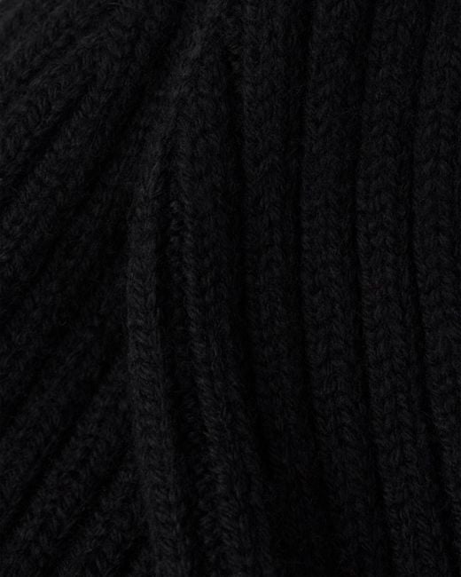 Prada Beanie Mit Emailliertem Logo in Black für Herren
