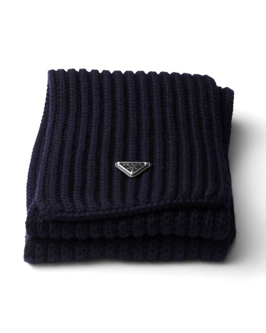 Prada Black Wool Scarf for men