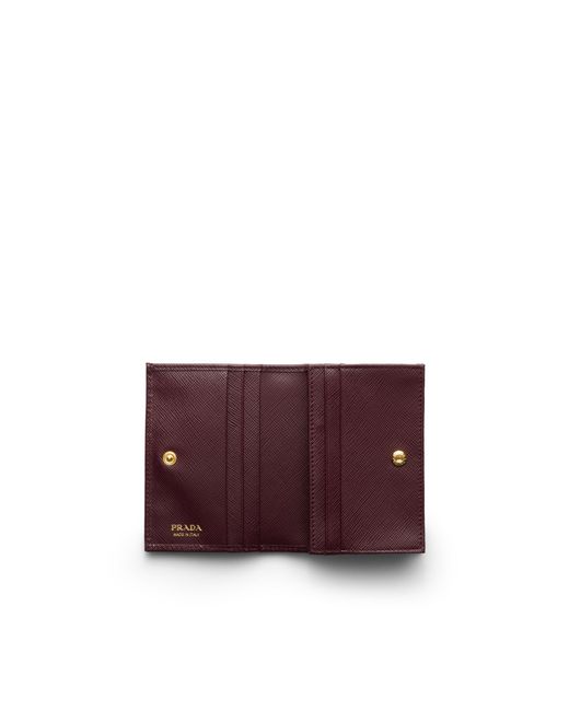 Prada Purple Small Saffiano Leather Wallet