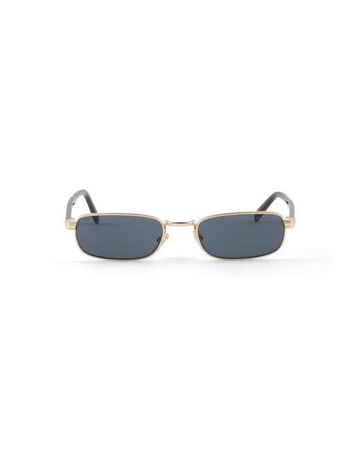 Prada Blue Sunglasses With The Iconic Metal Plaque for men