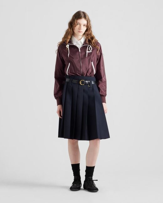 Giacca Con Zip di Prada in Red