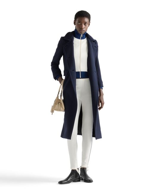 Prada White Fleece Leggings