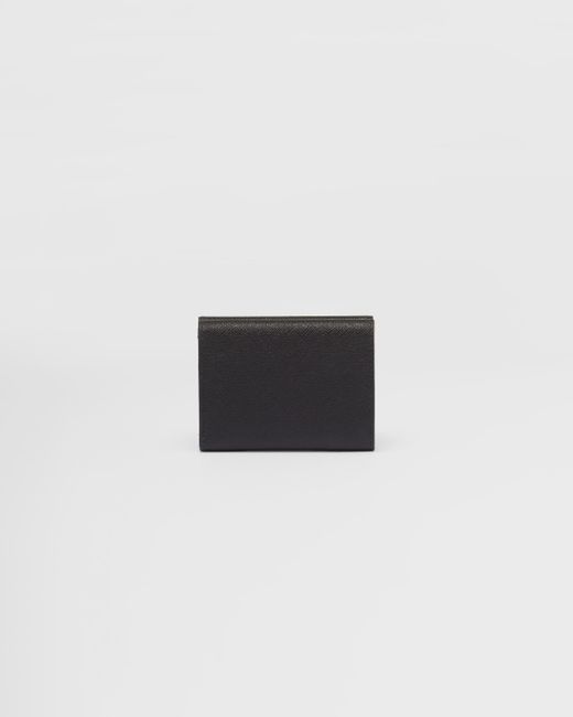 Prada White Small Saffiano Leather Wallet for men