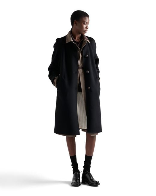 Prada White Striped Skirt With Appliqué