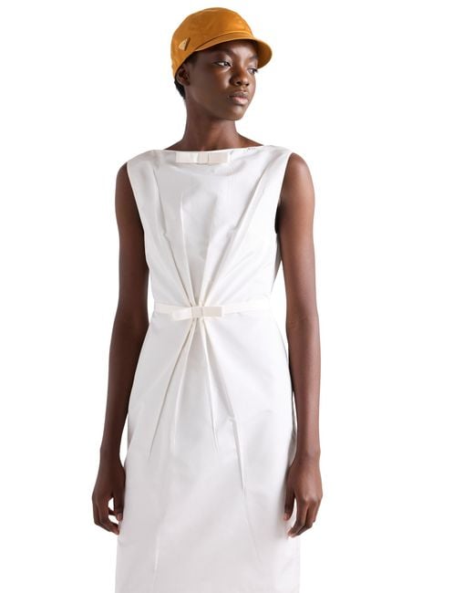 Prada White Faille Dress