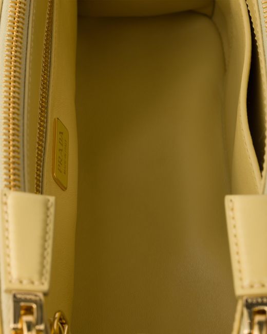 Borsa Galleria Medium di Prada in Metallic