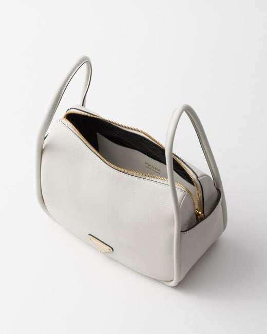 Prada White Darling Leather Handbag