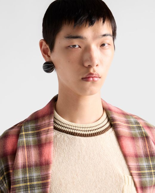 Maglia Girocollo di Prada in Natural da Uomo