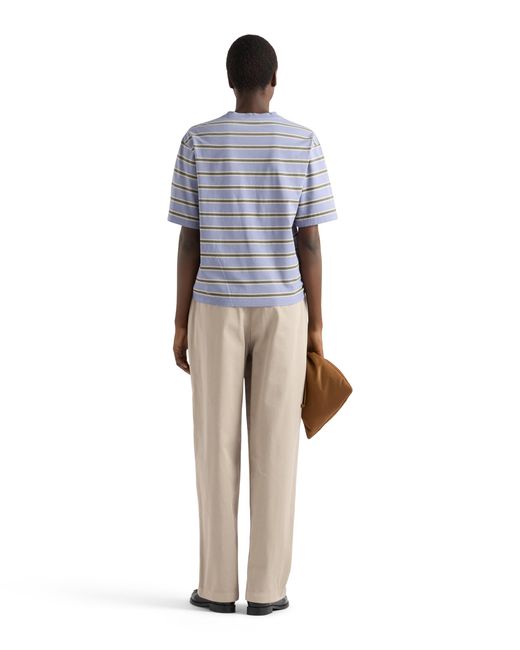 Prada White Old Gabardine Pants, Sand
