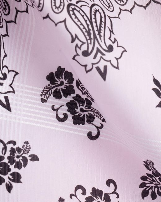 Prada Pink Printed Batiste Scarf for men