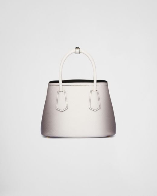 Prada Natural Double Saffiano Leather Mini-Bag