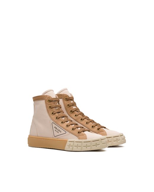 gabardine sneakers prada