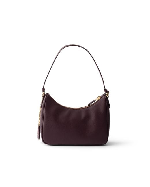 Prada White Re-Edition 2005 Saffiano Leather Mini-Bag