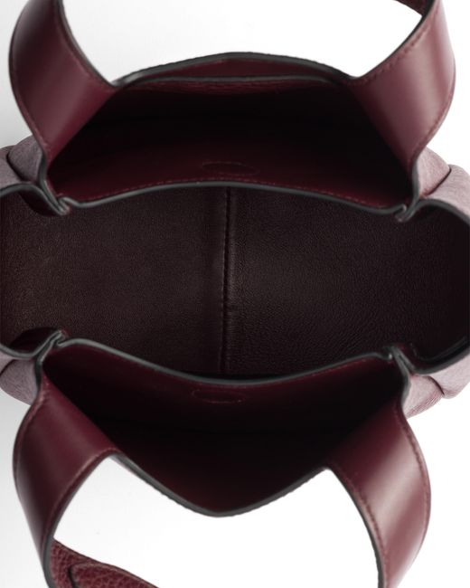 Prada Purple Liaison Mini Leather Handbag