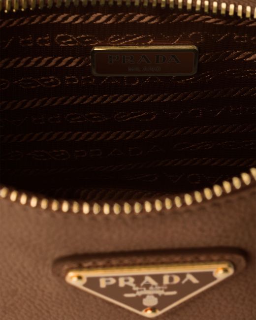 Prada Brown Re-Edition 2005 Nubuck And Saffiano Leather Mini-Bag