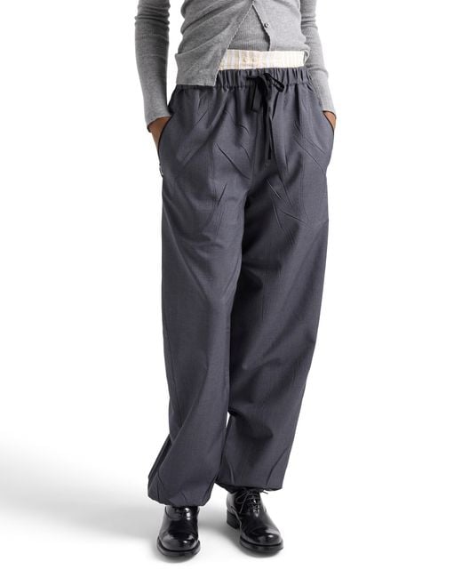 Prada Blue Light Mohair Joggers