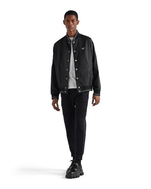 Prada Black Re-Nylon Track Pants for men