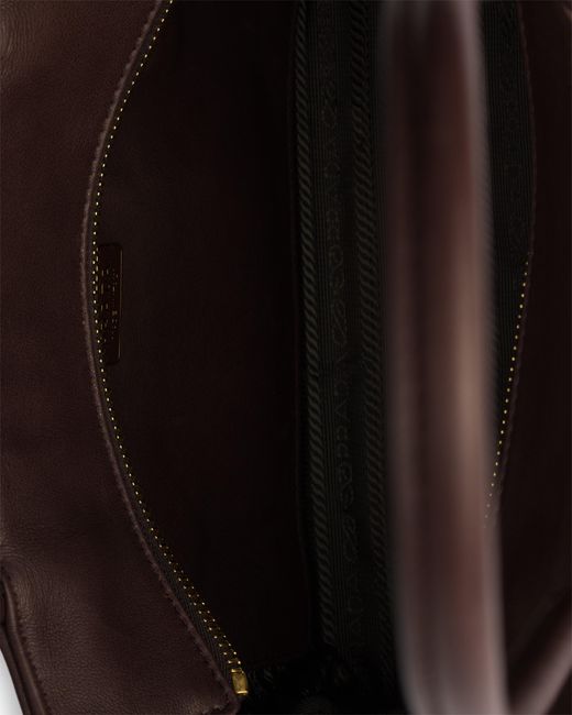 Bolso Tote Explore De Napa Mediano, Mujer Prada de color Black