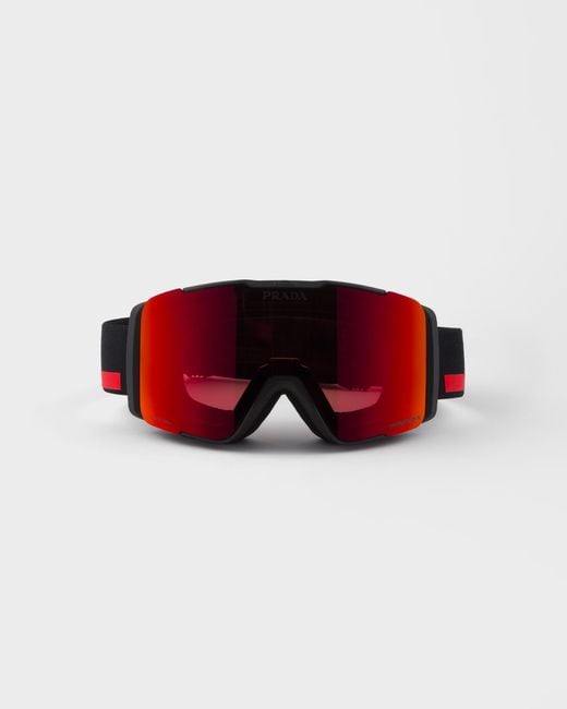 PRADA LINEA ROSSA OAKLEY ゴーグル Prada Linea Rossa By Oakley Snow Goggle With Interchangeable