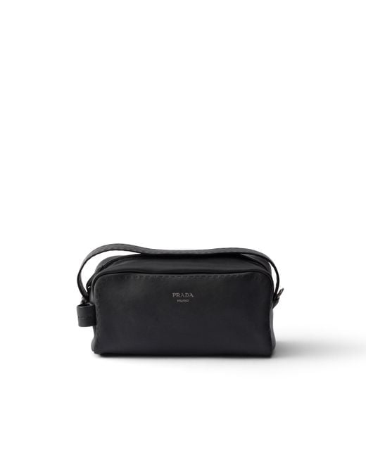 Prada Black Nappa Leather Shoulder Bag for men