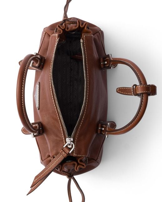 Borsa Karin Small di Prada in Brown