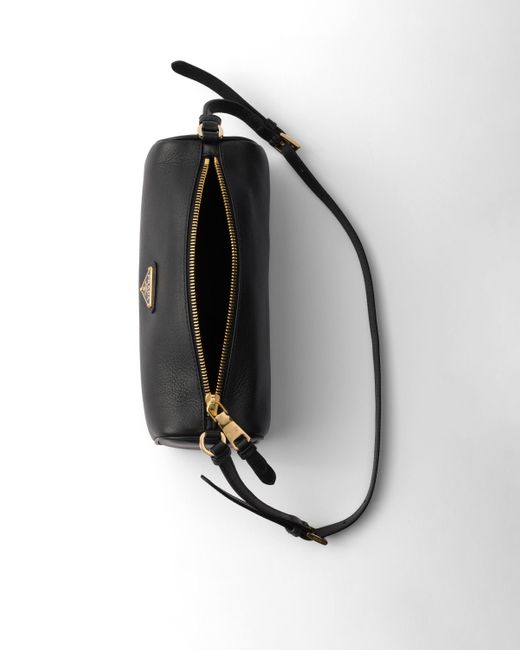 Pouch De Piel, Mujer Prada de color White
