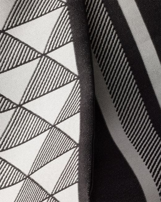 Prada White Jacquard Silk Tie