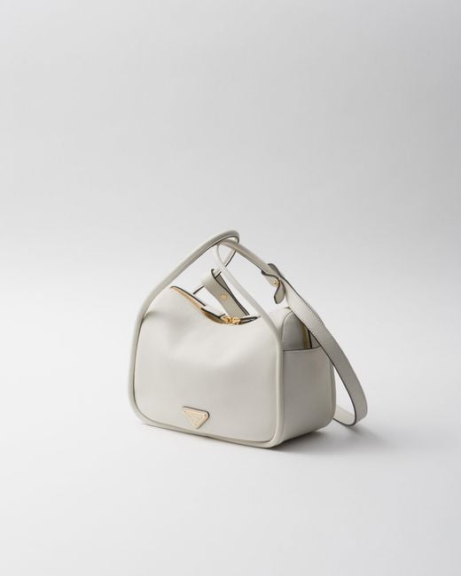 Prada White Darling Leather Handbag