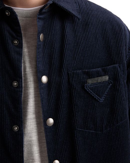 Camisa De Pana, Hombre, Talla Prada de hombre de color Blue