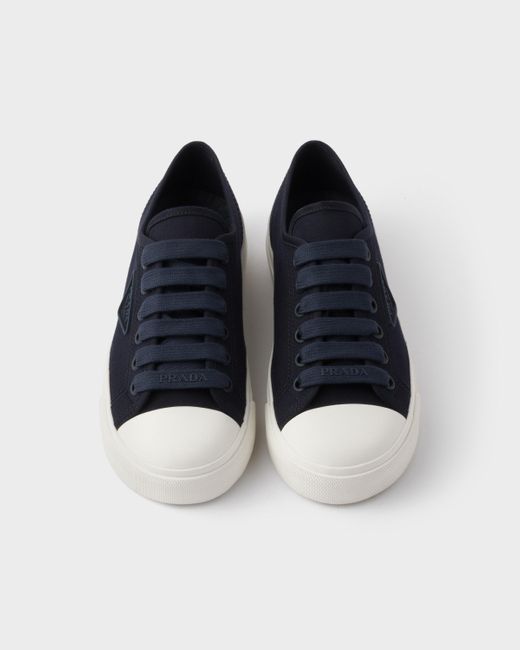 Sneakers En Gabardine De Coton Prada en coloris Blue