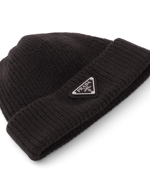 Casquette Re-Nylon En Laine Prada pour homme en coloris Black