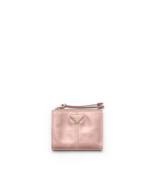 Prada Pink Small Leather Wallet