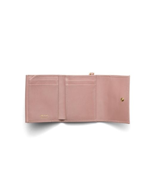 Prada Pink Small Leather Wallet