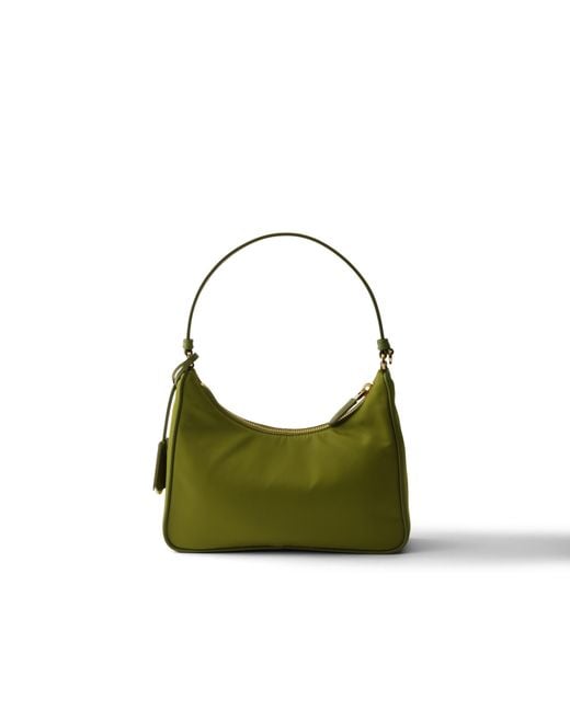 Prada Green Re-Edition 2005 Re-Nylon And Saffiano Mini Bag