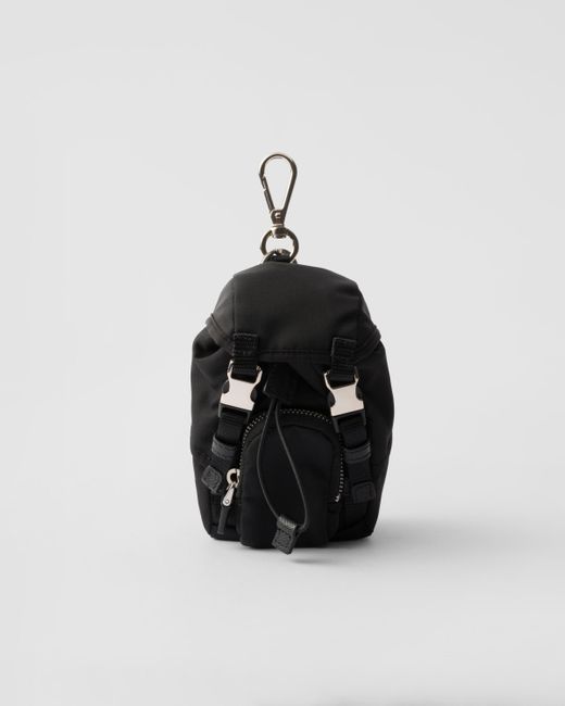 Ciondolo Da Borsa Mini Pouch di Prada in Black da Uomo
